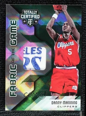 Materiales de tela del juego totalmente certificados 2015-16 verde/5 Danny Manning Foto 1 de 2