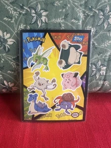 Pokemon Topps Blue Label 1999 Movie Sticker Puzzle Sheet Lapras Snorlax - Photo 1 sur 2