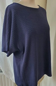 Lässiges T-Shirt - SURE Struktur Shirt  - Rundhals - dunkles Blau - Gr. M / 38 - Bild 1 von 8