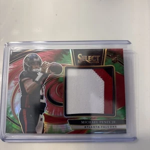 2024 Select Tie-Dye Prizm Michael Penix Jr Falcons RC Rookie 3-Color Patch /25 - Picture 1 of 6