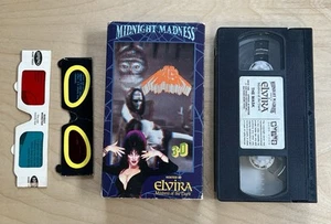 1968 Elvira Midnight Madness “The Mask” 3-D VHS tape with glasses. Tested! - Picture 1 of 8