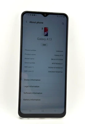 Samsung Galaxy A13 White Unlocked Dual Sim 64GB 4GB RAM 6.6" Android Smartphone - Image 1 of 4