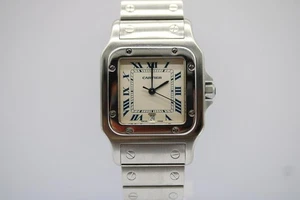 Cartier Santos White Unisex Adult Watch - 1564 - Picture 1 of 12