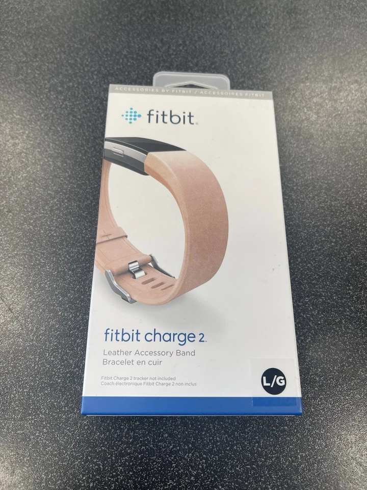 ⚡️Banda de repuesto Fitbit Charge 2 - Rosa rubor - Cuero FB160LBPKL (Grande) Foto 1 de 4