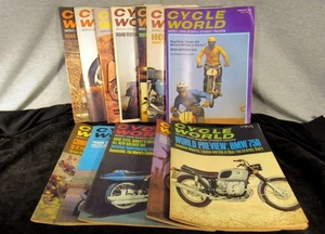 LOT OF 12 CYCLE WORLD MOTORCYCLE 1969 VINTAGE MAGAZINES - MAGAZINES  (EZS003226) - Picture 1 of 12