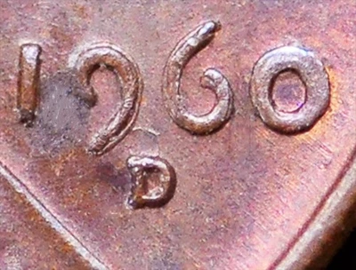 1960-D/D Lincoln cent DDO Small / Large Date FS-025.5 Uncirculated Free Shipping - Image 1 of 3