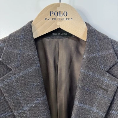 Abrigo deportivo Lauren Ralph Lauren 100 % lana ventana cuadros blazer para hombre 40R Foto 1 de 4