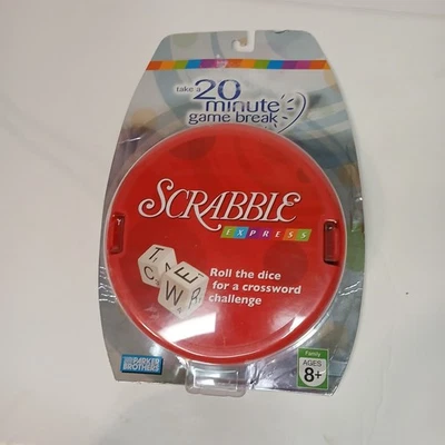 Parker Bros Hasbro Scrabble Express 20 Minute Dice Game Ages 8+ NEW SEALED 2007 - Image 1 of 4