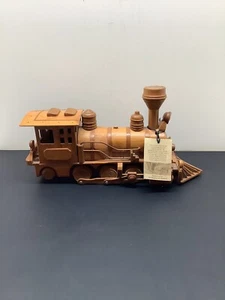 Vintage Hand Carved Wood Locomotive Train From Northern Thailand W/ Orig Tag - Picture 1 of 11