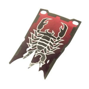 1x Lego Plastic Flag 4x9 Dark Red Knights' Kingdom Scorpion Flag bb0181a - Picture 1 of 1
