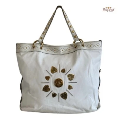 Auténtico Bolso de Mano/Bolso de Hombro Grande GUCCI de Cuero Blanco Babouska Irina Foto 1 de 4