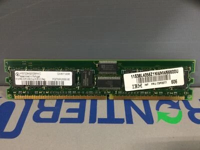IBM 512MB PC2700 CL2.5 ECC RDIMM 73P2277 38L4056 - Image 1 of 2
