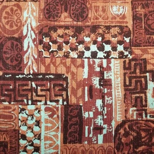 Waverly Apollo The World of Linen Boho Abstract Maroon Pink Red - Picture 1 of 11