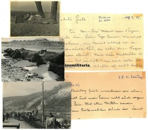 5x Orig. Foto & Briefe Gebirgsjäger Offiziere 18.GK in Bulgarien 1941 Funkgerät - Bild 1 von 1