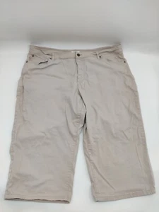 Cato Woman Denim klassische hellbraune bestickte Damen-Caprihose Größe 24W - Bild 1 von 13