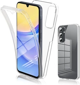 COVER 360 PER SAMSUNG GALAXY A25 CUSTODIA FRONTE RETRO TRASPARENTE IN SILICONE - Zdjęcie 1 z 12