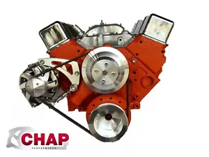 Kit de cinturón en V de bloque pequeño Chevy bomba de agua larga solo SBC LWP 283 327 350 400 3 - Imagen 1 de 9