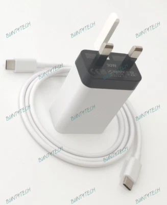 Genuine Google Pixel 3a / 4a / 7a 30W Fast Charge Plug Adapter & USB-C Cable - Image 1 of 4