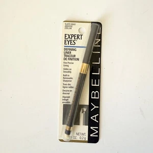 NUOVO Maybelline Expert Eyes Liner GRIGIO ARDESIA 0,01 oz temperamatite ipoallergenico - Foto 1 di 5