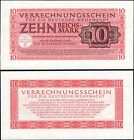 10 Reichsmark 1944 - Clearing Note for German Armed Forces M40 - XF - #F32