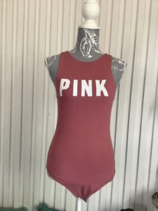 Victoria Secret Pink Dusty Pink Bodysuit Size S Worn Twice - Picture 1 of 3