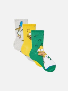 THE SIMPSONS 3er Pack Herrensocken Crew-Socken Gr. 43-46 -NEU- - Bild 1 von 2