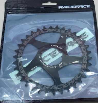 NEW Race Face Cinch Direct Mount Narrow-Wide Chainring 34t Black 10-12s - Image 1 of 2