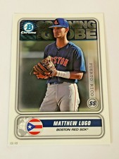 2020 Bowman Baseball Spanning the Globe 5x7 #/49 - Matthew Lugo - Boston Red Sox