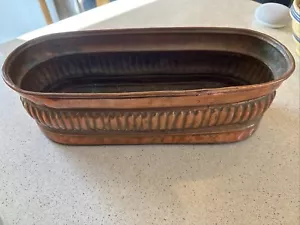 Vintage Kupfer Pflanzgefäß 16x6x5" - Bild 1 von 7