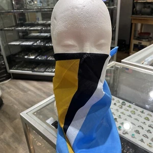 New St. Lucia 🇱🇨country flag bandana scarf face mask wrap 100% cotton - Picture 1 of 4