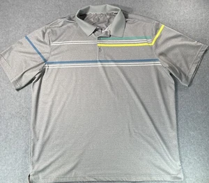 Walter Hagen 11 Majors Polo Shirt White Men's Size XXL Gray Golf Polo Stretch - Picture 1 of 8