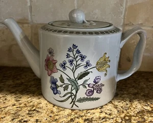 SPODE SUmmer Palace Teapot with Lid holds 5 cups and is 4 3/4 " tall - Picture 1 of 2