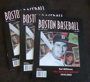 3 RIVISTE OMAGGIO TED WILLIAMS luglio 2002 di Boston Baseball (per il suo memoriale) - Foto 1 di 2