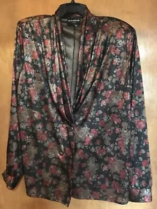 Notations Shimmering Silky Blouse Jacket Size 18 Womans - Picture 1 of 3