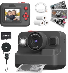 Kids Camera Instant Print, Christmas Birthday Gifts for 3-12 Year Old Boys Girls - Picture 1 of 6
