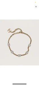 Chanel Classic REV Choker CC Logo Necklace Crystal/Gold /Silver New/ receipt! - Picture 1 of 18