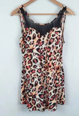 Vestido de baño Shore Shapes para mujer beige talla grande 18 estampado animal falda Foto 1 de 4