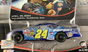 2004 WINNERS CIRCLE - CAR + CARD - NASCAR #24 - JEFF GORDON - TALLADEGA 2004 WIN - Picture 1 of 6