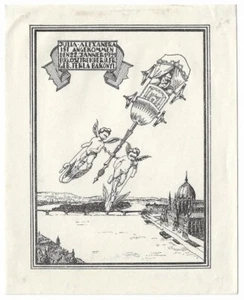 LASZLO GARAI: Geburtsanzeige Tekla + E. Oesztreicher für Julia Alexandra, 1929 - Bild 1 von 1