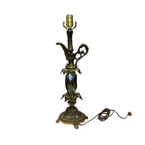 1966 L&L Loevsky WMC Brass and Glass Table Lamp With Ewer Pitcher Shape Design - Picture 1 of 8