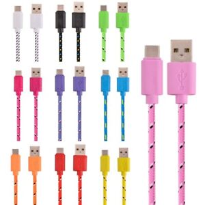 Micro USB Fast Charger Data Sync Cable Nylon Braided Cord For Android Lot
