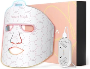 IBORRIA Led Face Mask Light Therapy, Near infrared Red Light Therapy - Picture 1 of 8