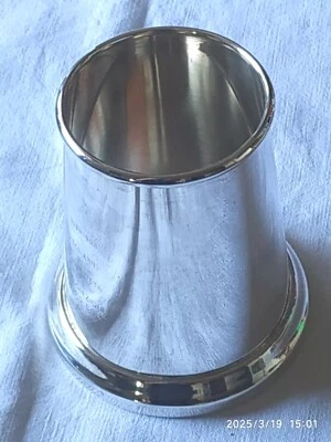 BICCHIERE PORTA PENNE VINTAGE ARGENTO 800 GREGGIO ARREDO IDEA REGALO SCRIVANIA - Immagine 1 di 4