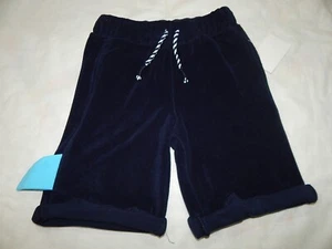 BNWT Andy & Evan Boys Navy Blue Shark Terry Cotton Shorts new - Picture 1 of 7