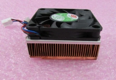 IEI CF-512 CPU Copper Cooler w/ DC1206BM-L /610-T Top Motor Fan 60x60x29 3-Pin - Image 1 of 4