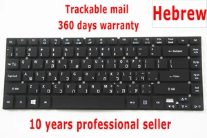 For Acer Aspire E1-472 E5-411 E5-421 E5-471 ES1-431 ES1-521 Keyboard Hebrew US - Picture 1 of 6