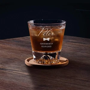 Vaso de whisky Rock Mountain grabado personalizado 280 ml - Imagen 1 de 12