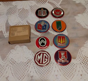 1950s General Mills / Wheaties Cereal 8 Car Emblem Badge Metal With Box - Picture 1 of 8