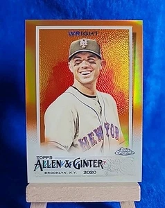 2020 Topps Chrome David Wright 19 /25 ALLEN & GINTER World's Champions NY Mets - Picture 1 of 2
