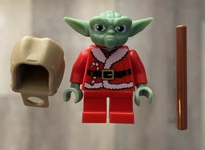 LEGO Star Wars Santa Yoda Minifigure Backpack Staff sw0358 Christmas A13 13 - Image 1 of 4